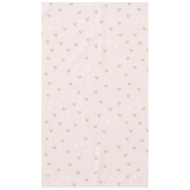 Soft Minimal Heart Pattern Tablecloth (Front)