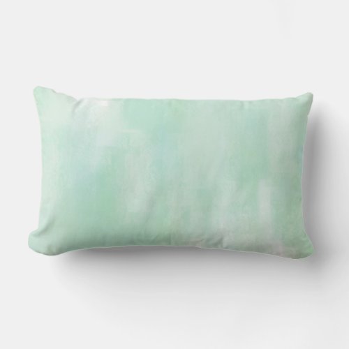 Soft Mint Abstract Pillow