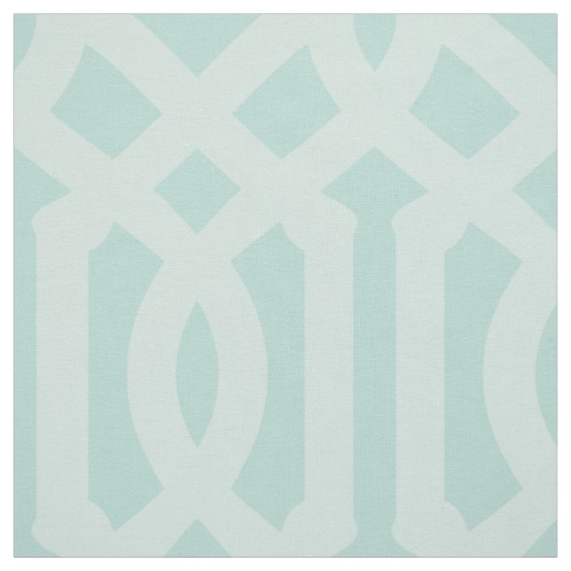 Soft Mint Trellis Large Scale Fabric (Swatch)