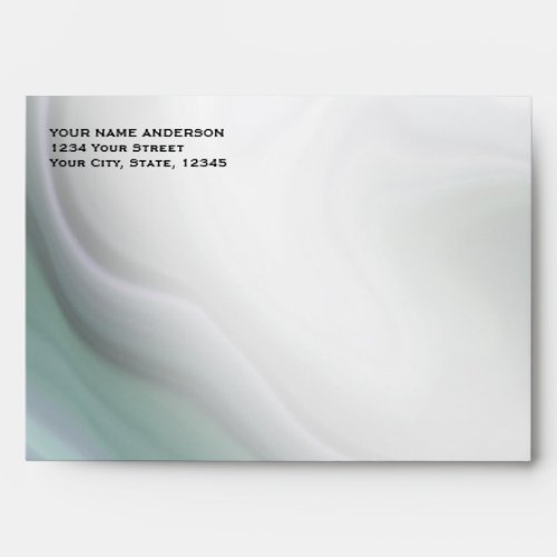 Soft Misty Muted Jade Violet Envelope