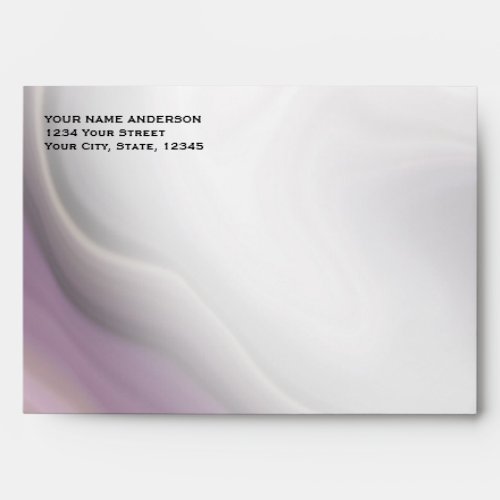 Soft Misty Plum Purple Marble Envelope