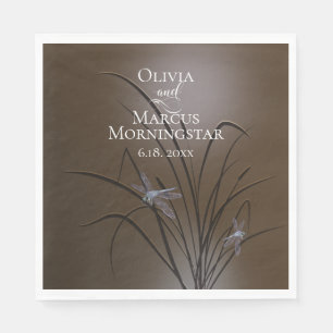 Soft Mocha Dragonfly  Napkins