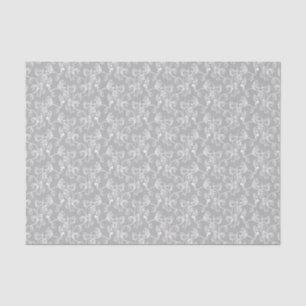 Soft Modern White&Grey Named Damask Tissue Paper