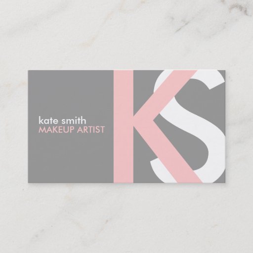 Customizable Soft Monogram Business Cards