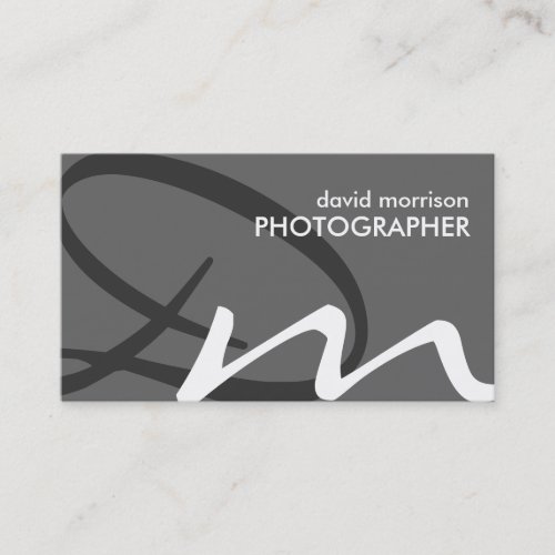 Soft Monogram Business Cards