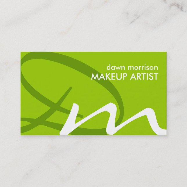 Soft Monogram Business Cards (Front)