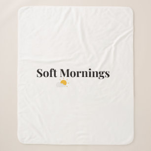 Soft Mornings Cozy Throw Sherpa Blanket