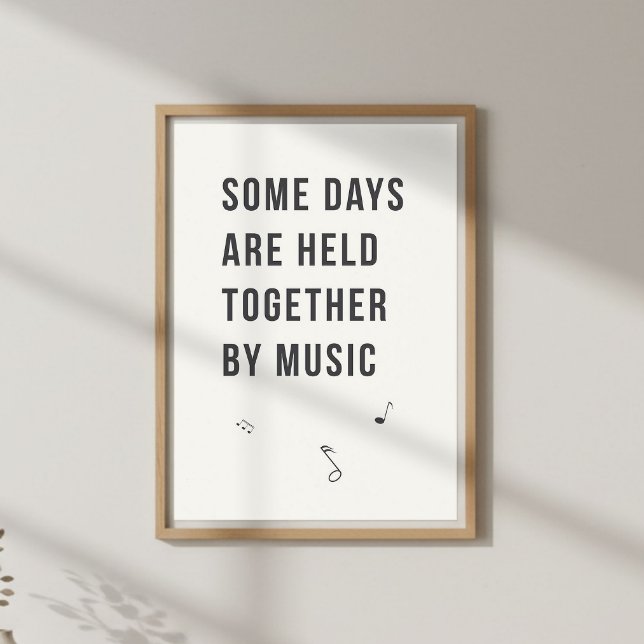 Soft Music Quote. Bedroom Wall Poster (Creator Uploaded)