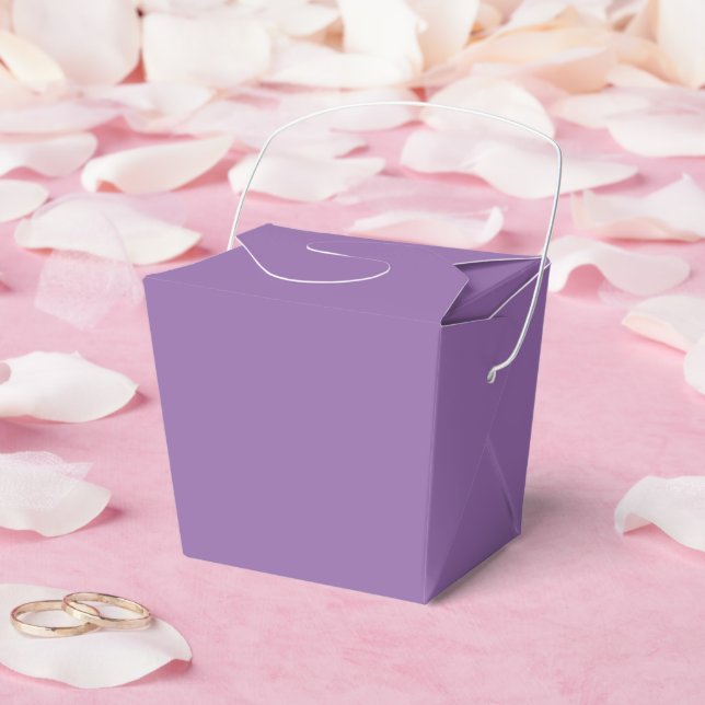 Soft Muted Lavender Favor Boxes (Wedding)