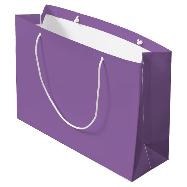 Soft Muted Lavender Large Gift Bag (Back Angled)