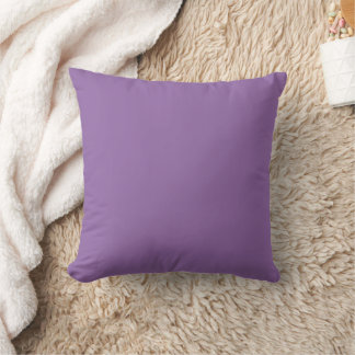 Soft Muted Lavender - Throw Pillow
