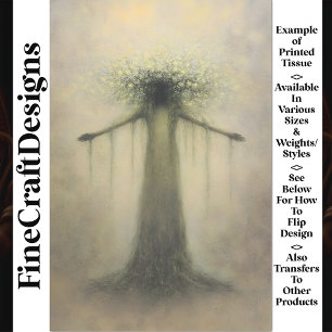 Soft Mystical Nature Abstract Beauty U4 Decoupage Tissue Paper