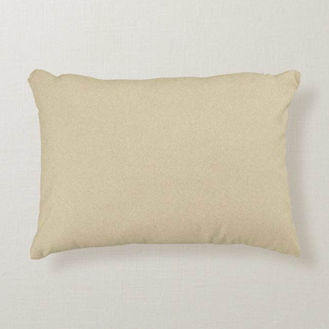 Soft Natural Sand Background Accent Pillow (Front)