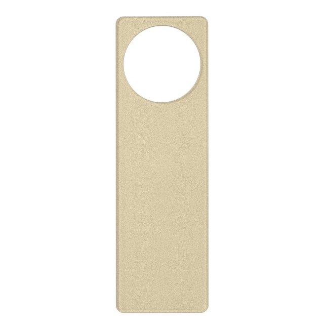Soft Natural Sand Background Door Hanger (Front)