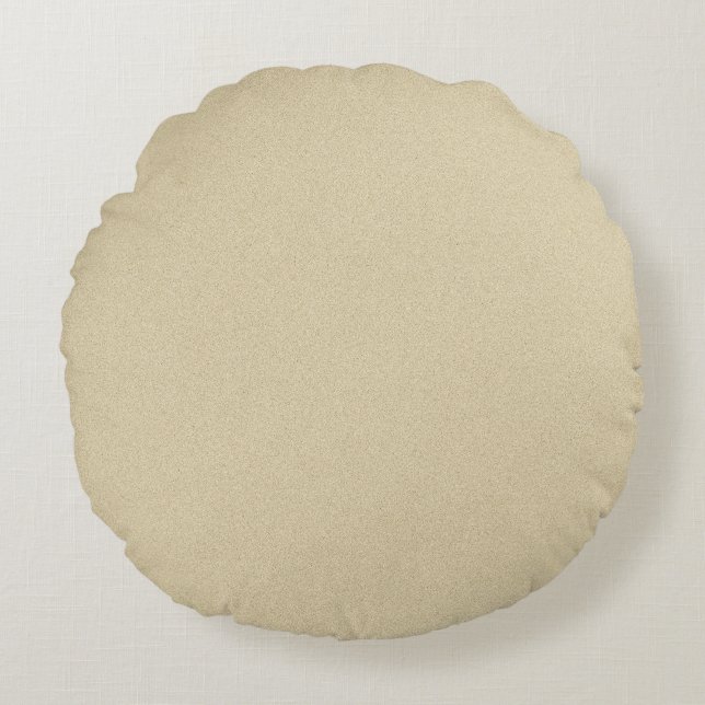 Soft Natural Sand Background Round Pillow (Front)