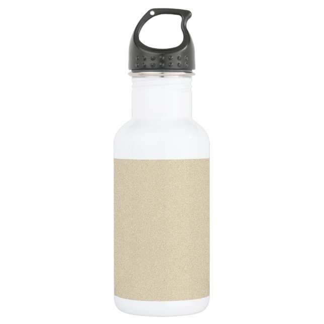 Soft Natural Sand Background Water Bottle (Front)