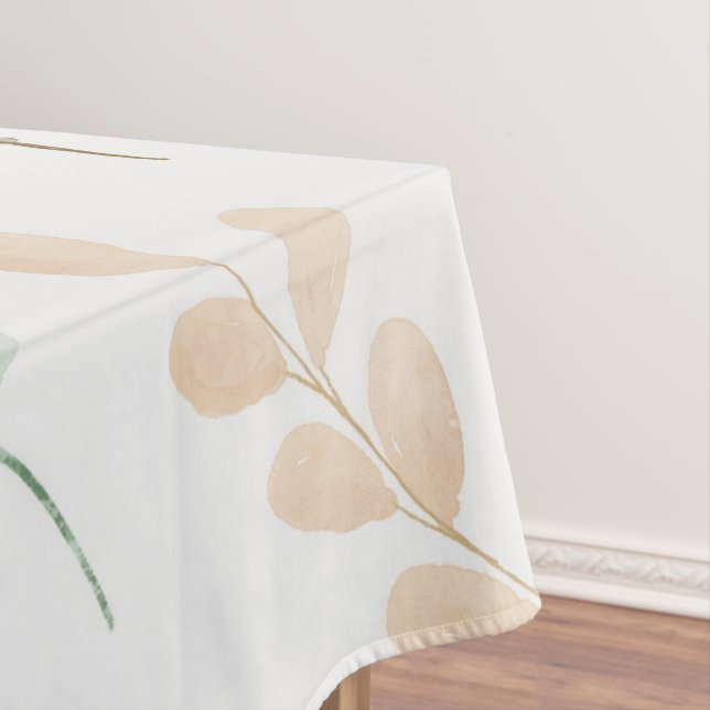 Soft Nature Floral Table Cover | Tablecloth (In Situ)