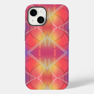 Soft Neon Layered Abstract Design Case-Mate iPhone 14 Case