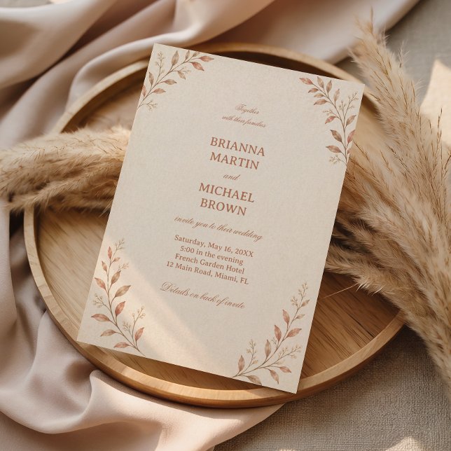 Soft Neutral Botanical Invitation (Creator Uploaded)