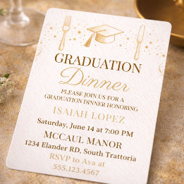 Soft Neutral Dinner Invitation