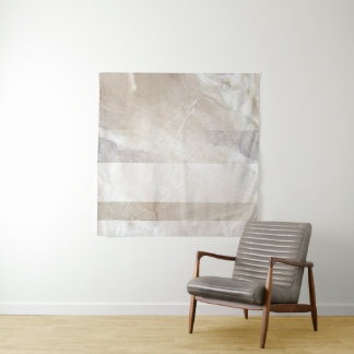 Soft Neutral Geometric Abstract Wall Art Tapestry