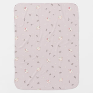 Soft Neutral Sheep Baby Blanket - Cute Nursery