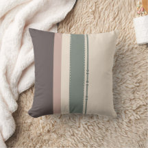 Soft Neutral Striped Throw Pillow – Minimalist