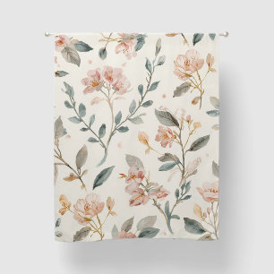 Soft Neutral Wildflower Sage Watercolor Botanical Blackout Curtains