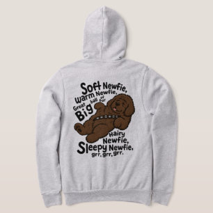 Soft Newfie poem (Brown newfie) Hoodie