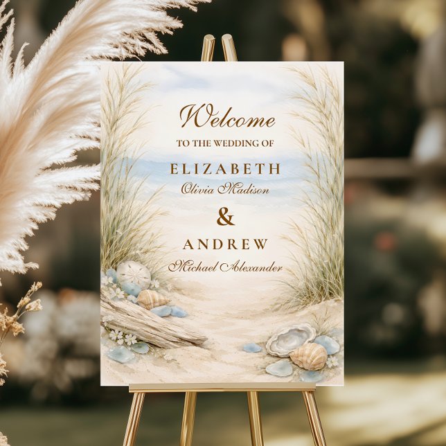 Soft Ocean Breeze Wedding Foam Board (Creator Uploaded)