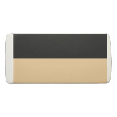 Soft Orange and Black Simple Extra Wide Stripes Eraser