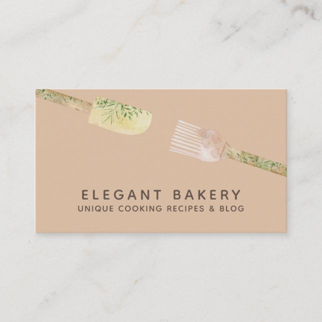 Soft Orange Bakery Cookies Pastry Sweet Desserts Business Card (Front)
