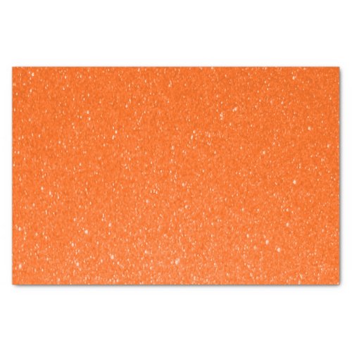 Soft Orange Glitter Print Tissue Paper