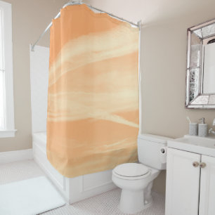 Soft Orange Yellow Sky Dream 1 Shower Curtain