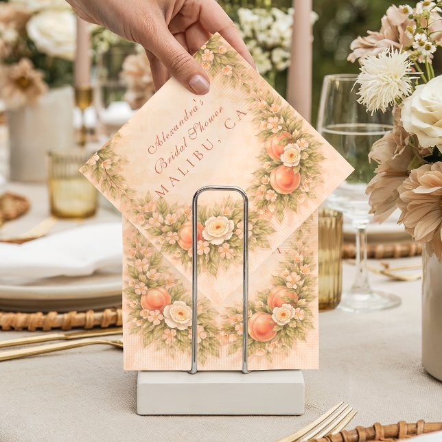 Soft Orchard Dreams Bridal Shower Napkins (Creator Uploaded)