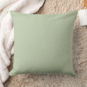 Soft Origin Light Sage Green Aesthetic Throw Pillow