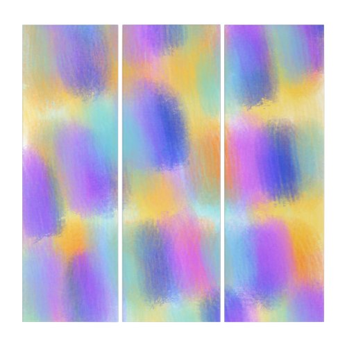 Soft  Original Contemporary Color Blur V1 Triptych