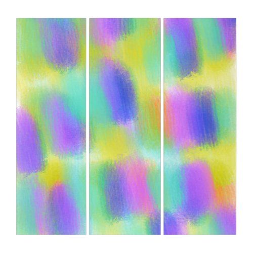 Soft  Original Contemporary Color Blur V4 Triptych