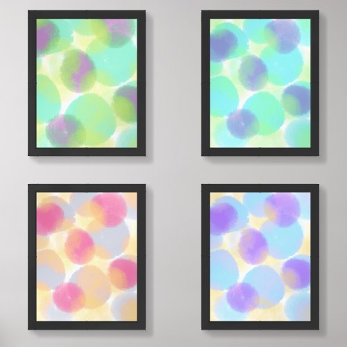 Soft  Original Contemporary Color Glow V2 Wall Art Sets
