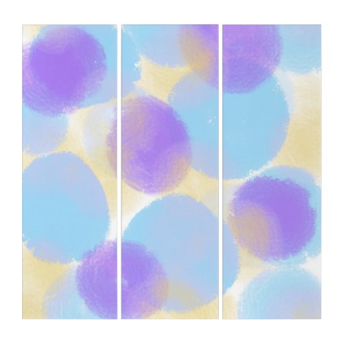 Soft  Original Contemporary Color Glow V4 Triptych