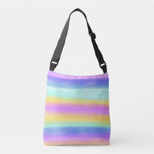 Soft  Original Contemporary Color Stripe Crossbody Bag
