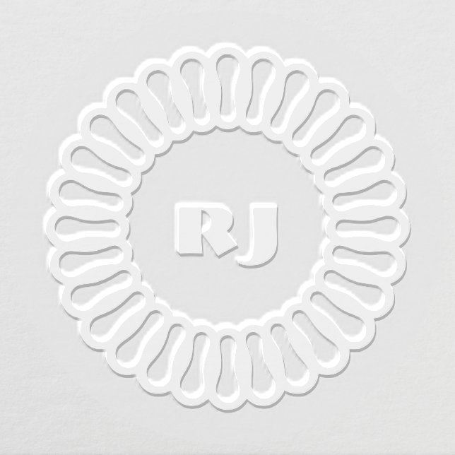 Soft Oval Loop Monogram Seal Embosser (Design)
