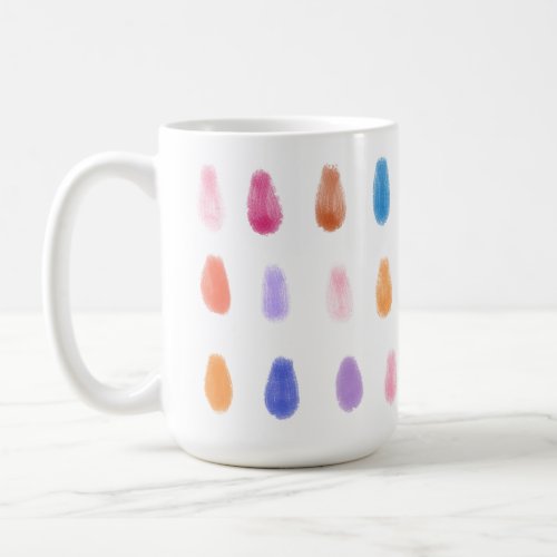 Soft PaintDrops OriginalContemporary Color Pattern Coffee Mug