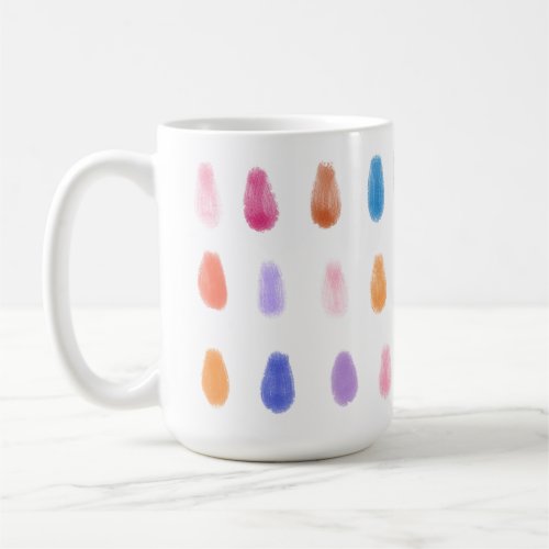 Soft PaintDrops OriginalContemporary Color Pattern Coffee Mug