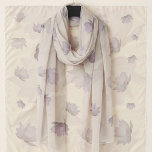 Soft Pale Cream Lotus Blossom Nature Inspired Scarf<br><div class="desc">Soft Pale Cream Lotus Blossom Nature Inspired Chiffon Scarf. Wrap yourself in calming elegance with this soft, ethereal Lotus Petal Scarf—an original design based on a photo of a lotus flower. Floating lotus blooms and translucent layered petals create a serene, almost dreamlike pattern that feels light, feminine, and beautifully wearable....</div>