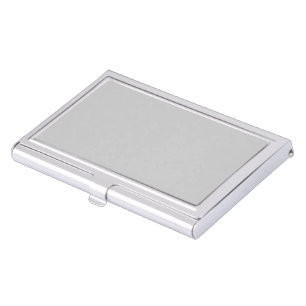 Soft Pale Gray Geometric Business Card Case