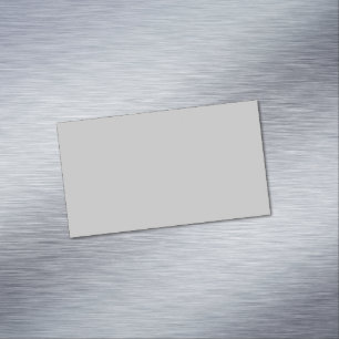 Soft Pale Gray Geometric Business Card Magnet
