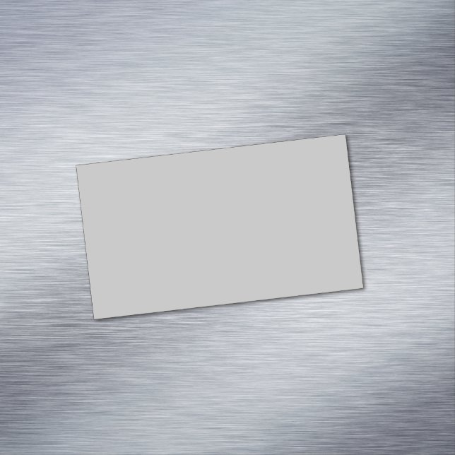 Soft Pale Gray Geometric Business Card Magnet (In Situ)