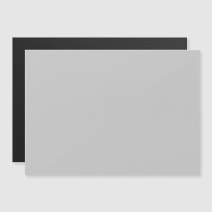 Soft Pale Gray Geometric Magnetic Invitation