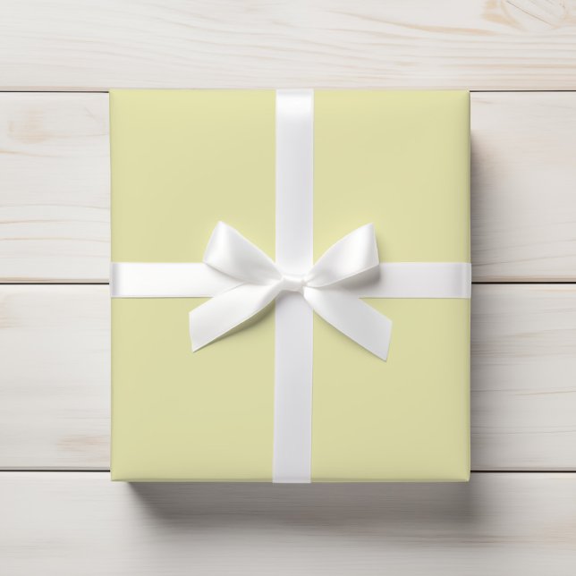 Soft Pale Yellow Solid Color Wrapping Paper (Creator Uploaded)